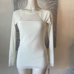 Weston Sheer Knit Long Sleeve Top Shirt